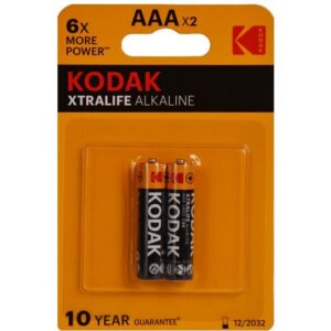 باتری نیم قلمی آلکالاین کداک مدل Kodak Xtralife Alkaline پک 2 عددی